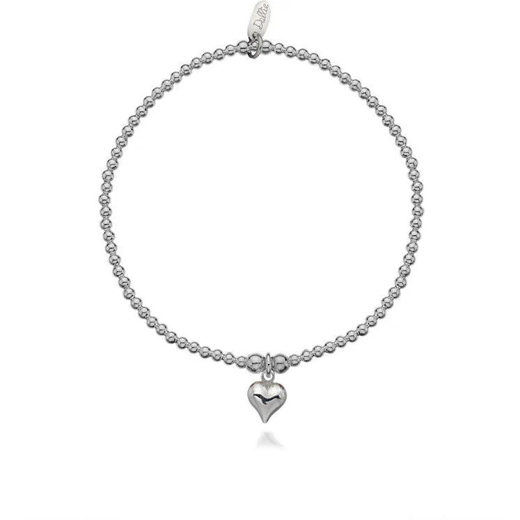 Dollie Jewellery Silver Gigi Heart Bracelet