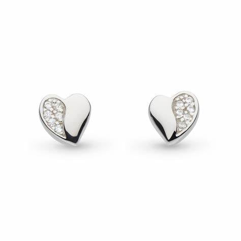 Kit Heath Miniatures Sweet Heart Pavé Stud Earrings