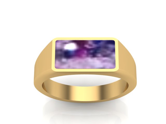 9ct yellow Gold gents Ashes Memorial Ring