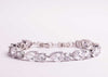 Louella Pear & Round Crystal Bridal Bracelet