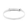 D for Diamond Sterling Silver Diamond Set Babies Expanding Bangle