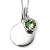 Silver Crystal Birthstone Necklace