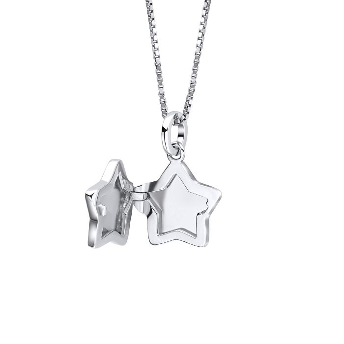 D for Diamond Star Locket with Diamond