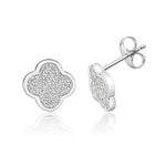 Silver & Co London Clover Stud Earrings