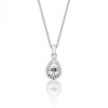 Silver & Co London Pear Cut Cubic Zirconium