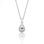 Silver & Co London Pear Cut Cubic Zirconium