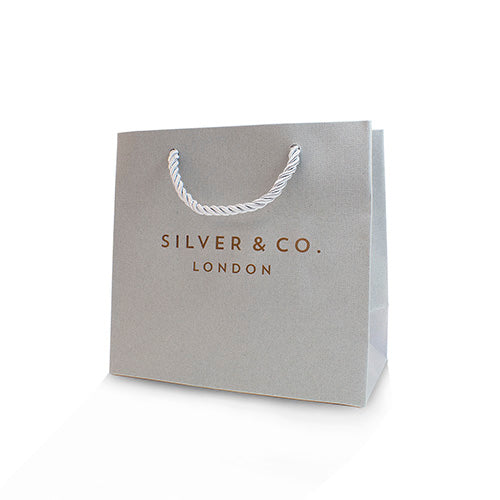Silver & Co London Oval Cubic Zirconium Cluster Necklace