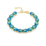 Nomination Symbiosi bracelet, 2-tone Light Blue-Green stones