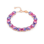 Nomination Symbiosi bracelet, 2-tone Pink-Purple stones